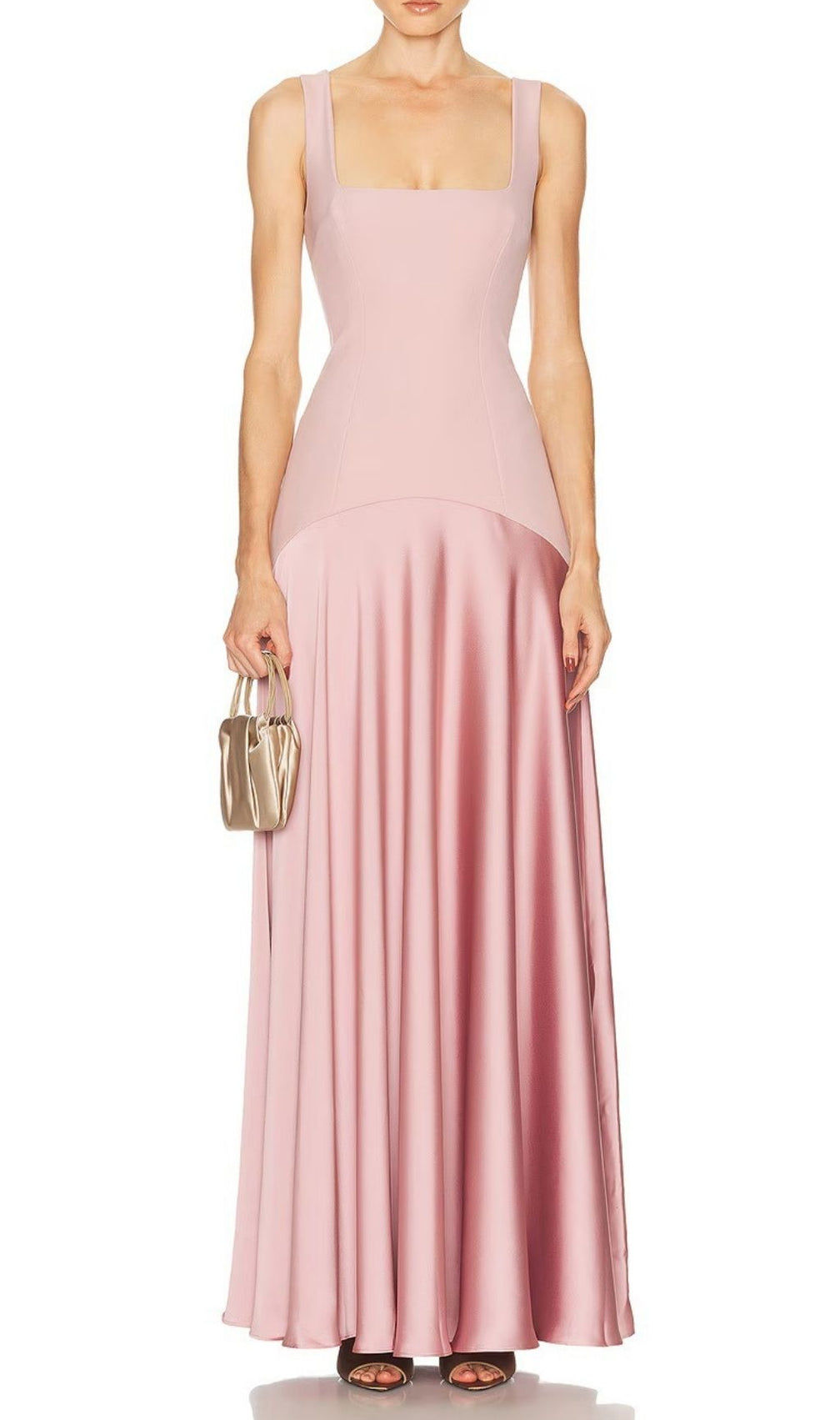 Kenya Elegant Square Neck Maxi Dress | Women's Flowy Gown