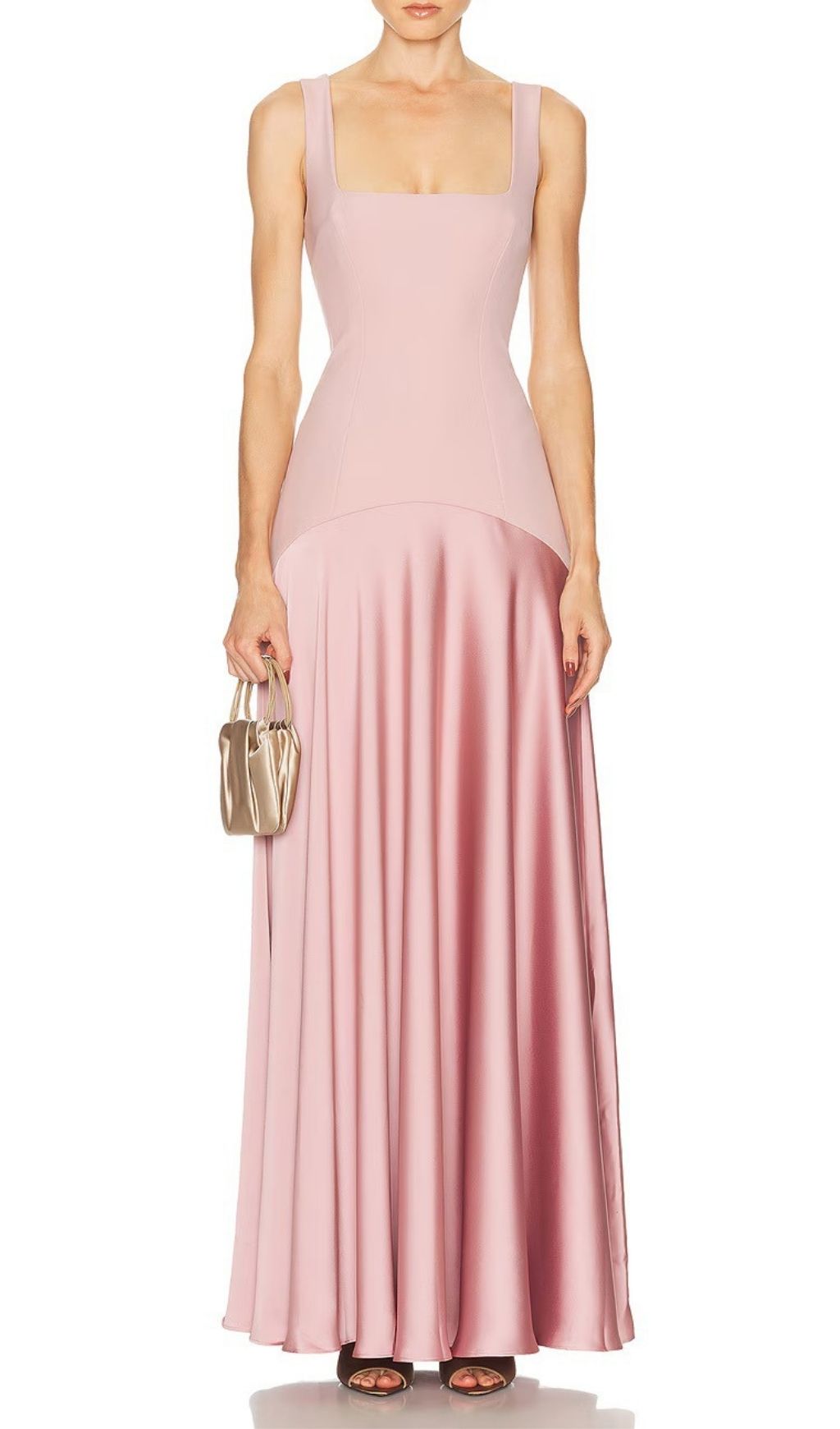 Kenya Elegant Square Neck Maxi Dress | Women's Flowy Gown