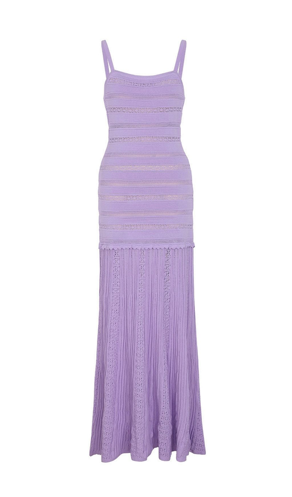 Kinsey Luxe Lavender Knit Cardigan & Midi Dress Set