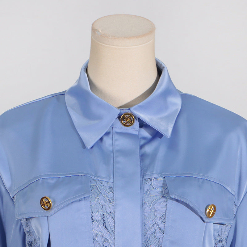 Carissa Embroidery Belt Long Sleeve Maxi Dress