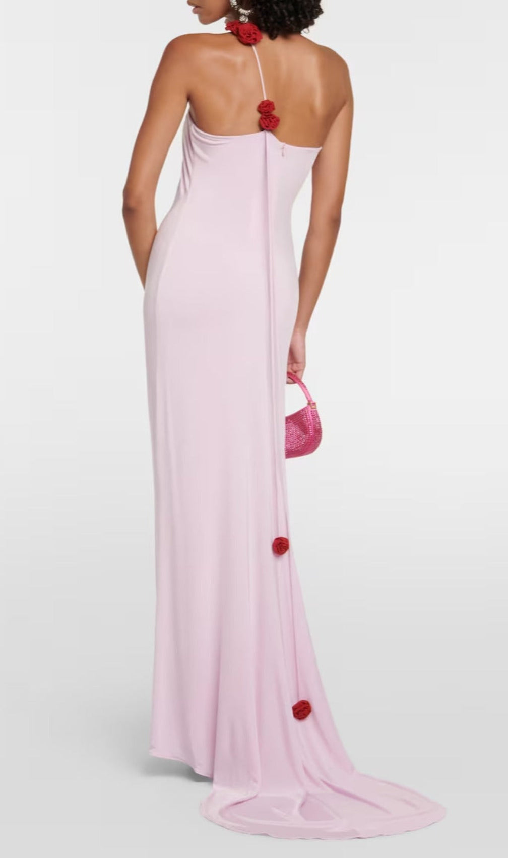 Asta Floral-Appliqué Gown