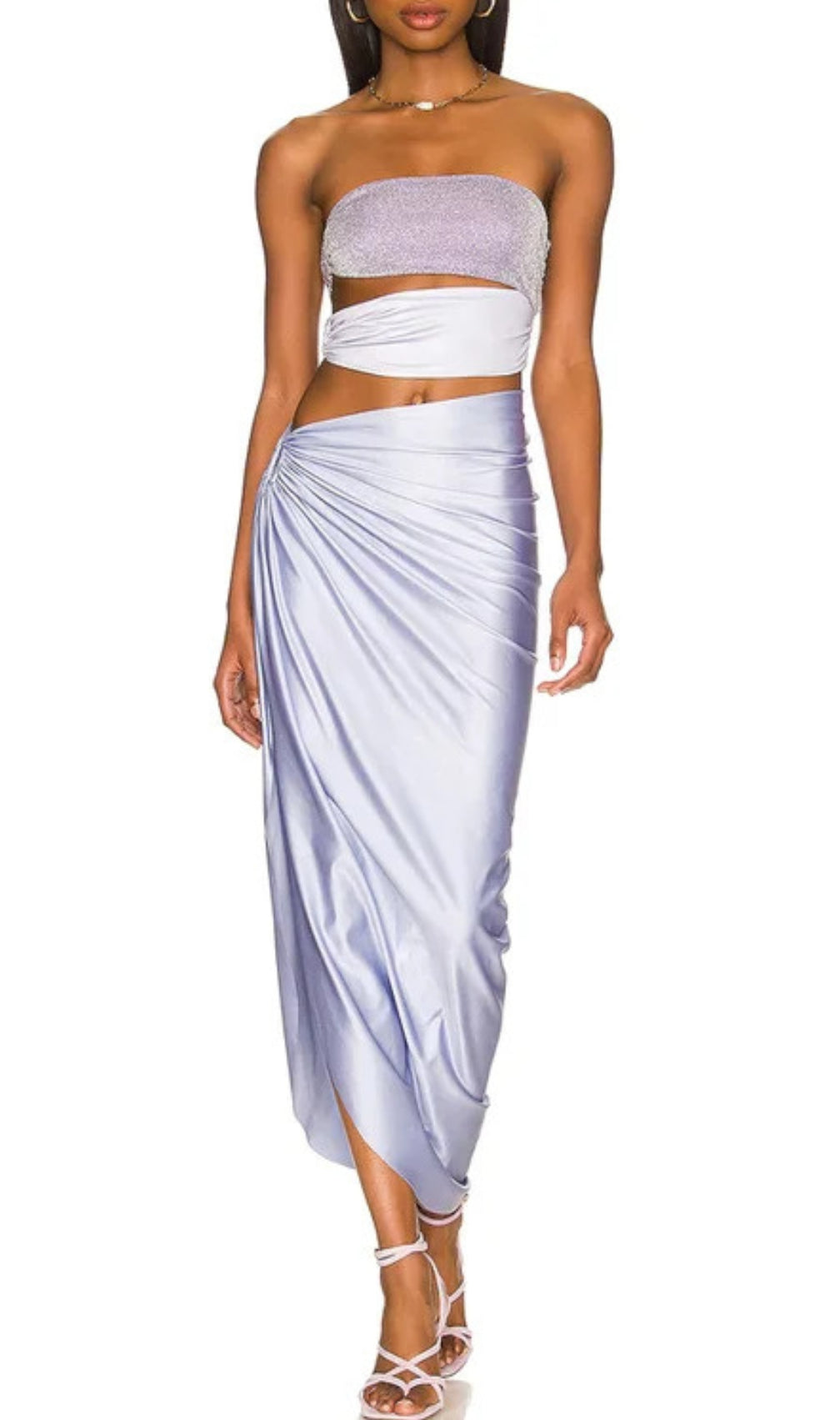 Dupree Cutout One-Piece Swimsuit & Skirt