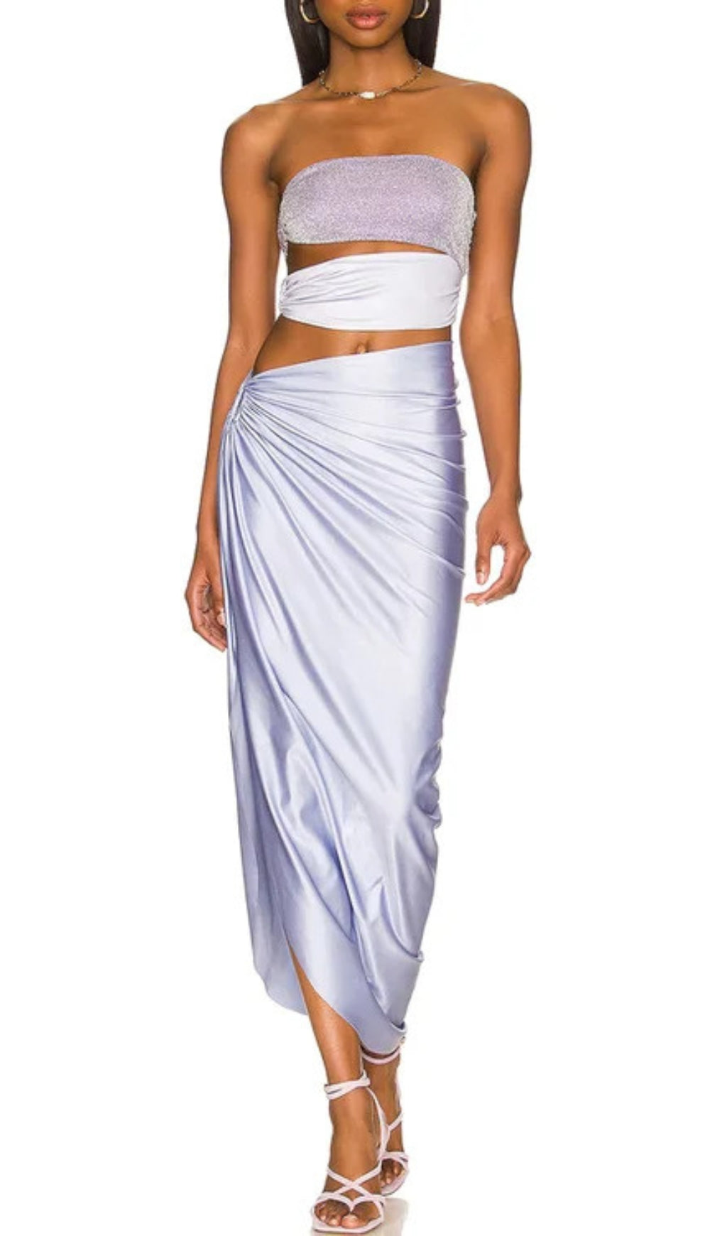 Dupree Cutout One-Piece Swimsuit & Skirt