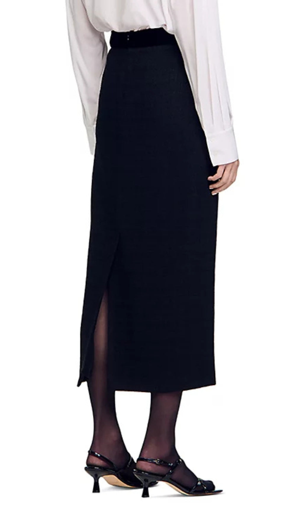 Beck Velvet Tweed Maxi Skirt
