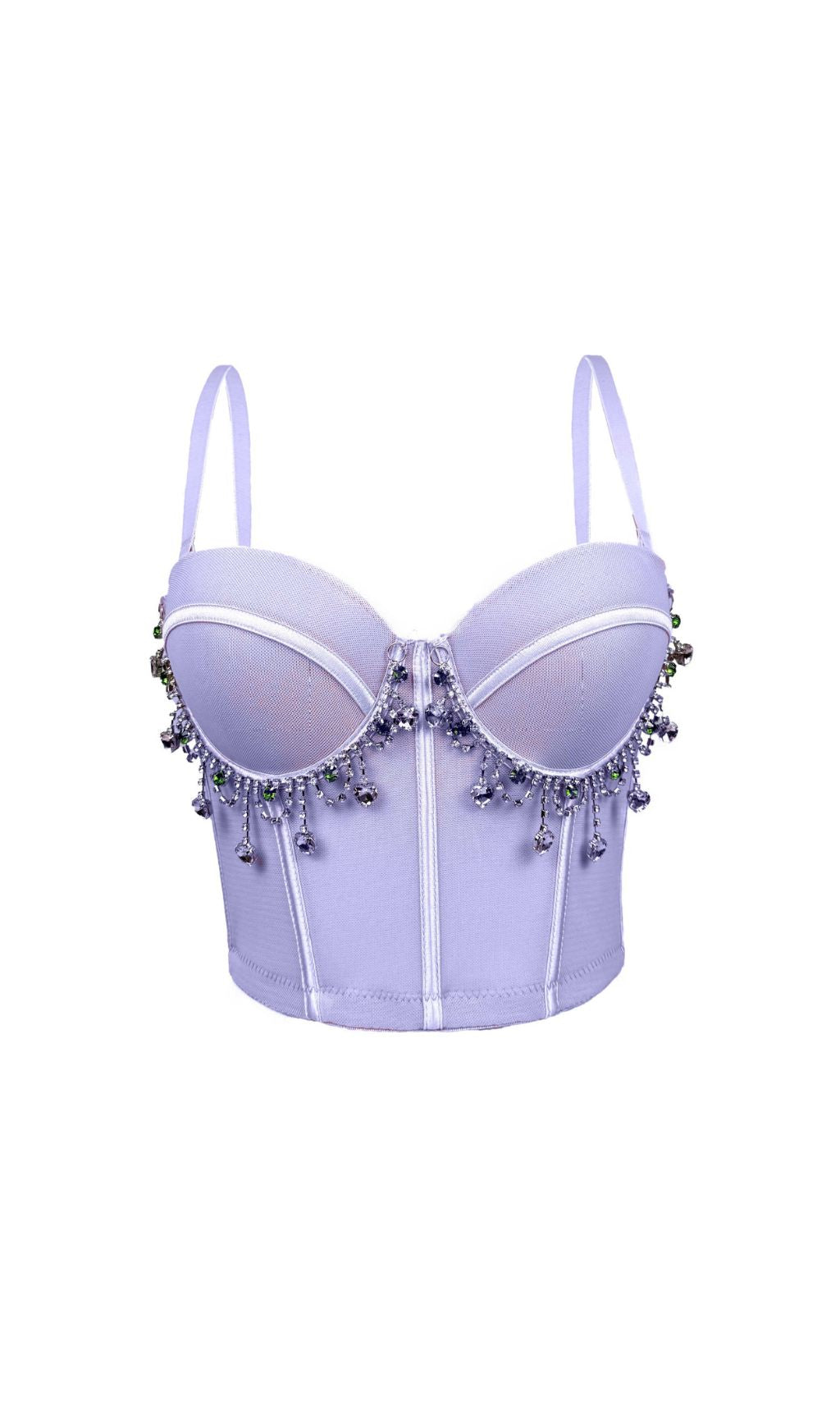Fausta Diamante Corset Crop Top