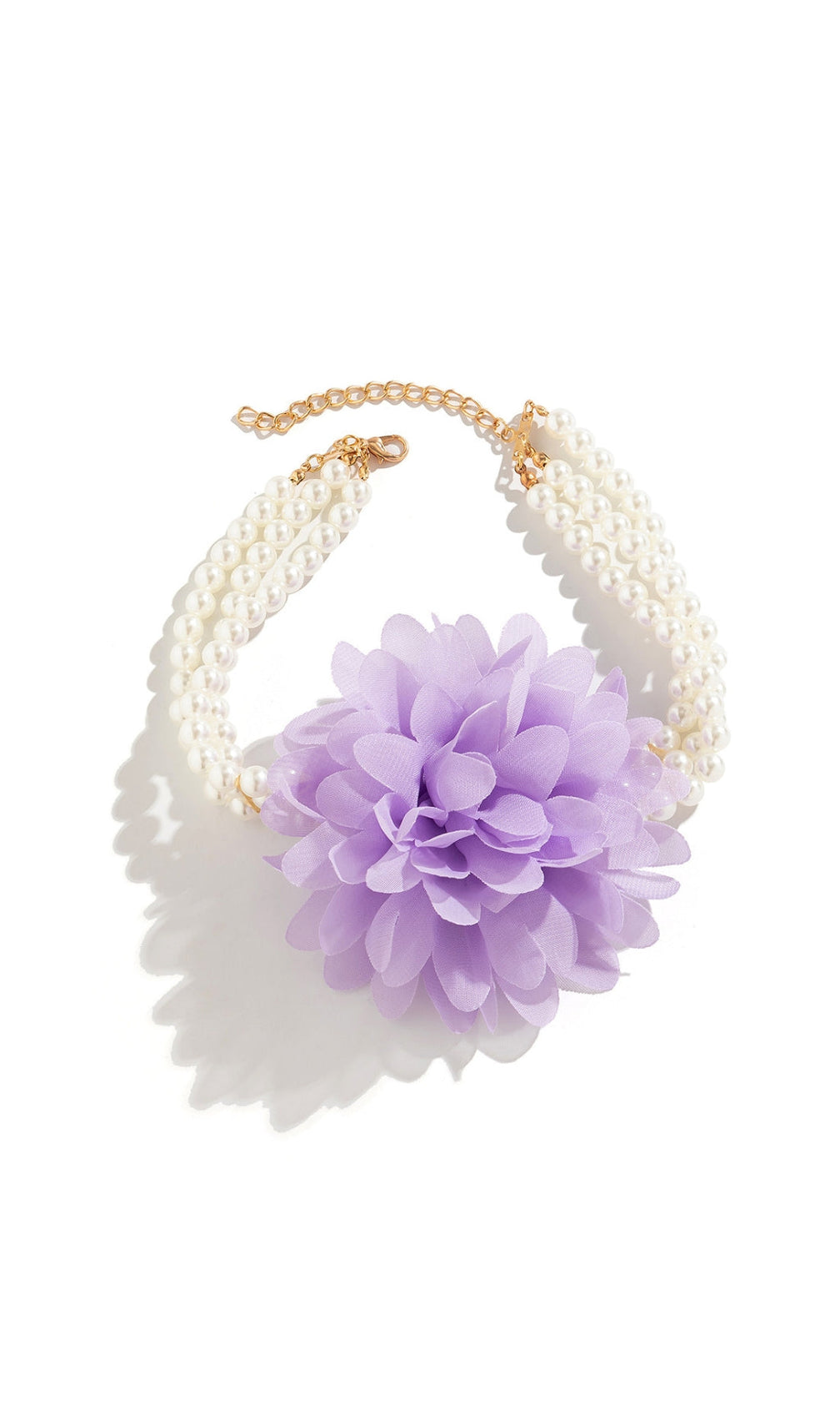 Akshita Purple Pearl Flower Choker