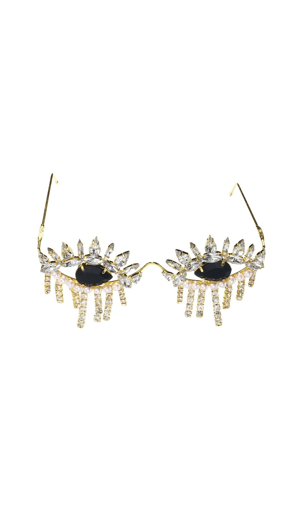 Morrissey Rhinestone Fringe Sunglasses