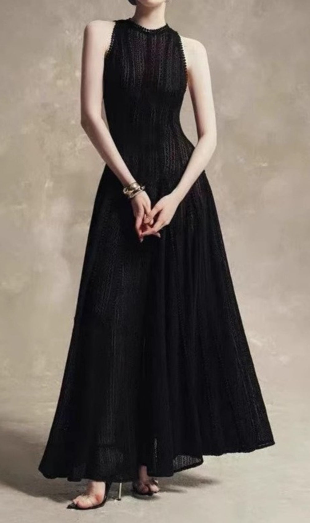 Cham Vintage Sleeveless Maxi Dress