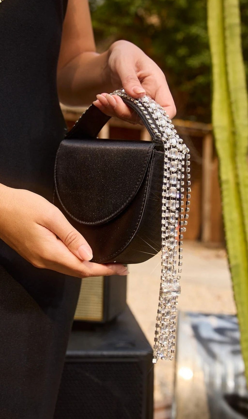 Yelmar Rhinestone Fringe Bag