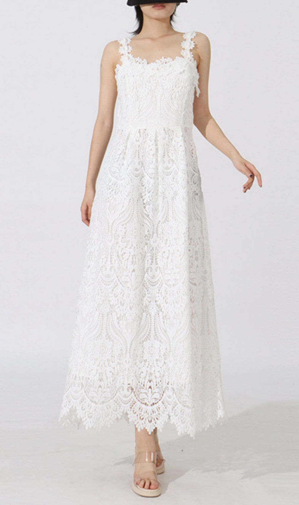 Earnest White Embroidery Maxi Dress