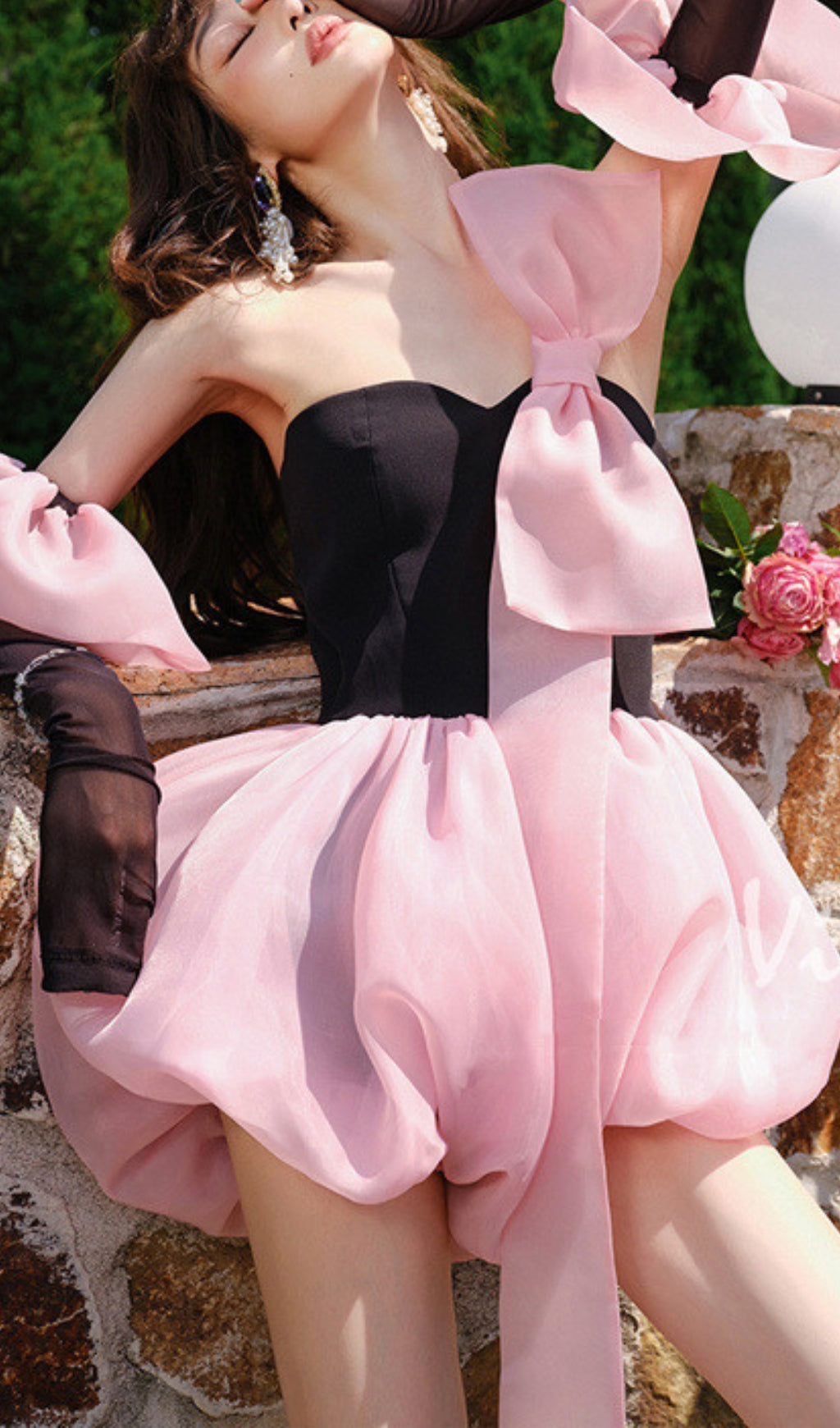 Arwel Bud Hem Bow Dress