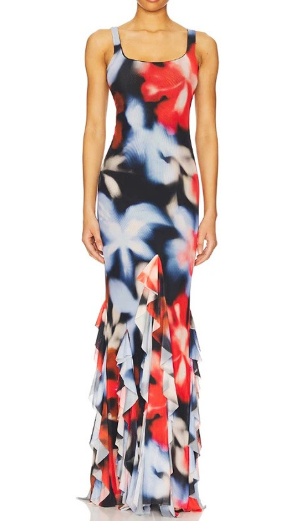 Gracia Strappy Printed Maxi Dress