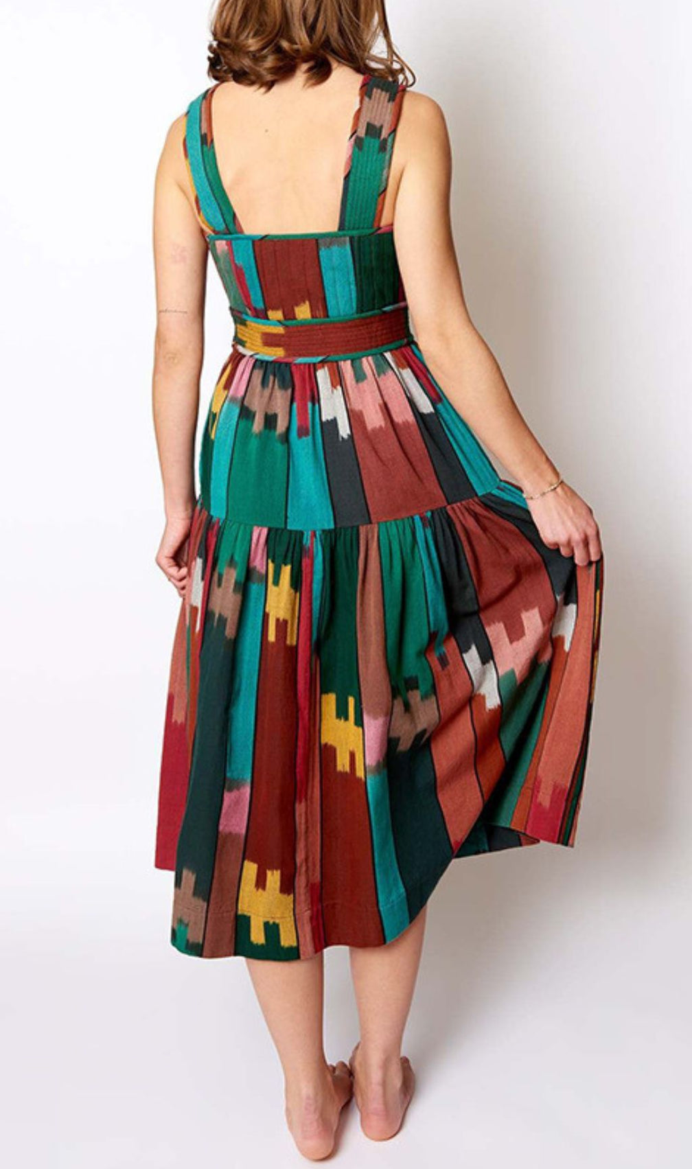 Geneva Strappy Printed Midi Dress