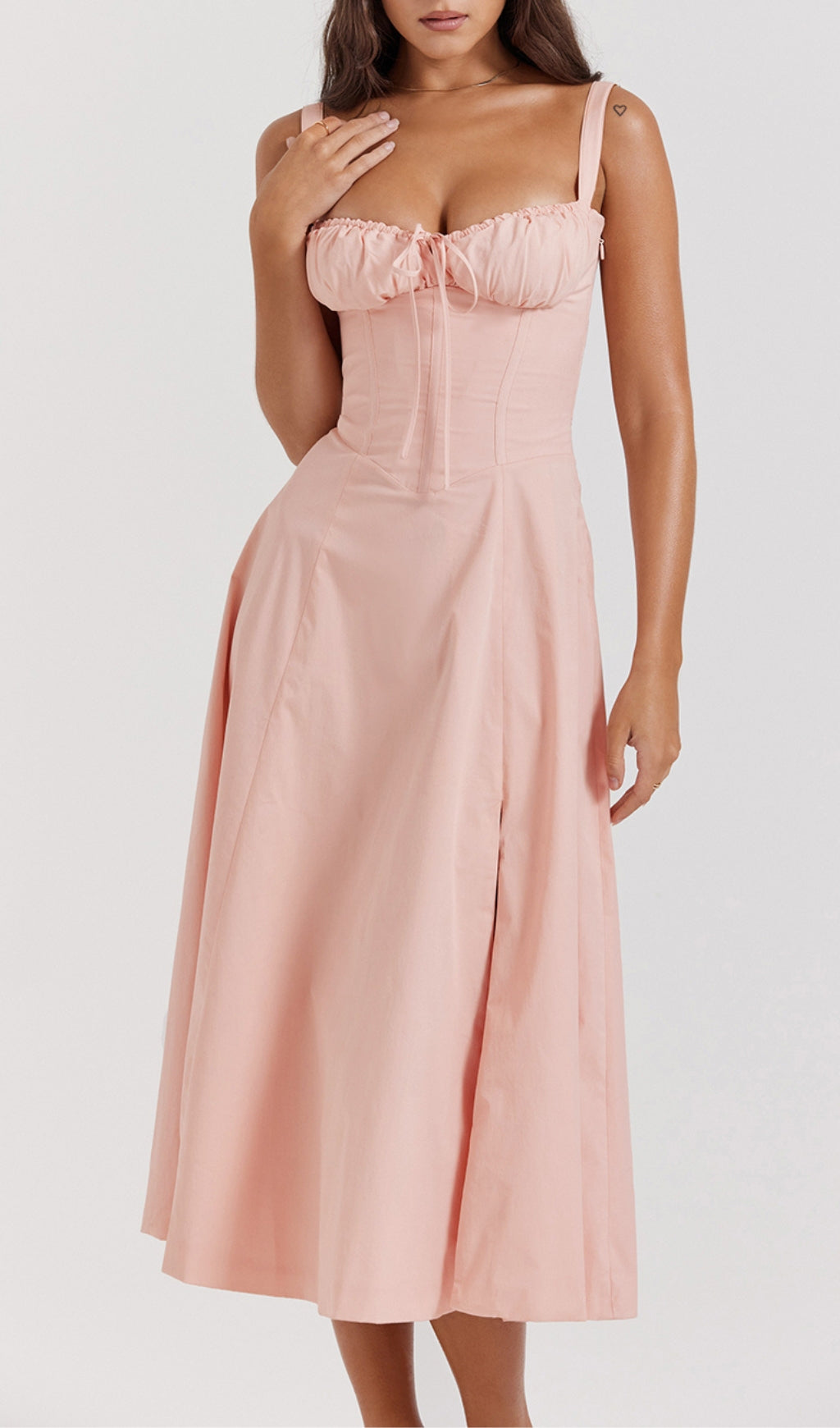 Baby Pink Bustier Sundress