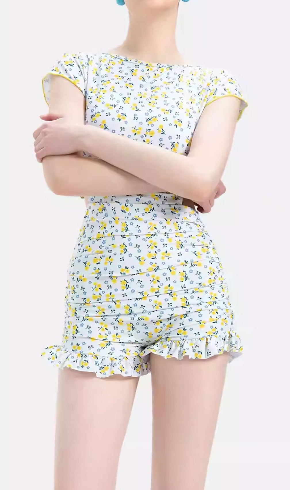 Gemini Floral Printed One-Piece Swimsuit