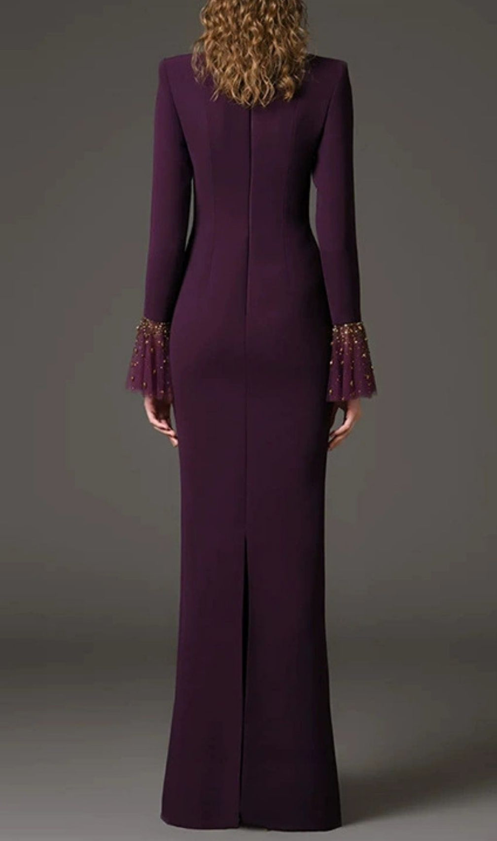 Kyrene Embellished Long Sleeve Maxi Dress