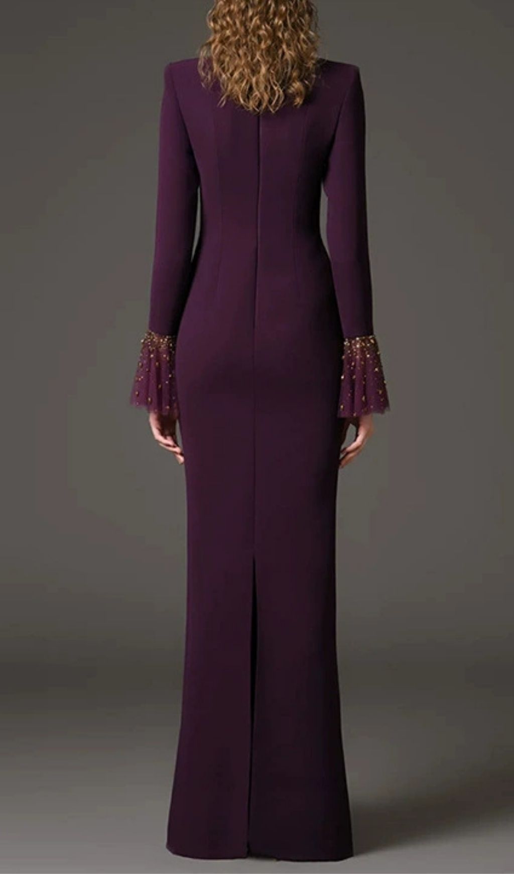 Kyrene Embellished Long Sleeve Maxi Dress