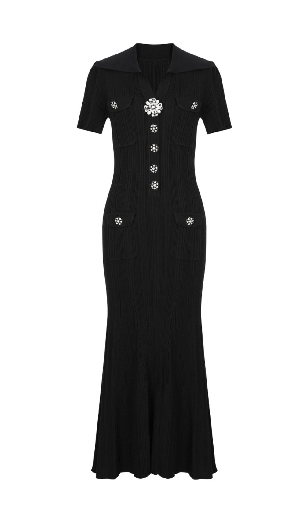 Ernst Lapel Knit Dress