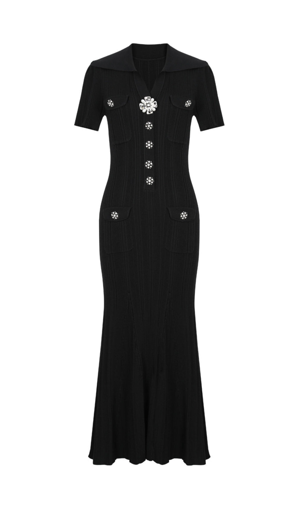 Ernst Lapel Knit Dress