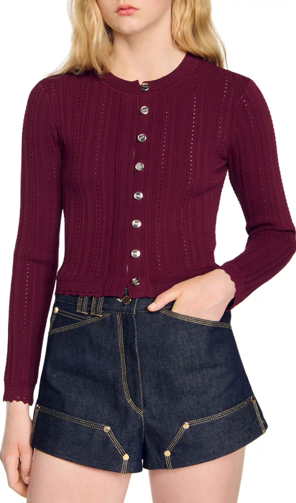 Holiday Cropped Cardigan