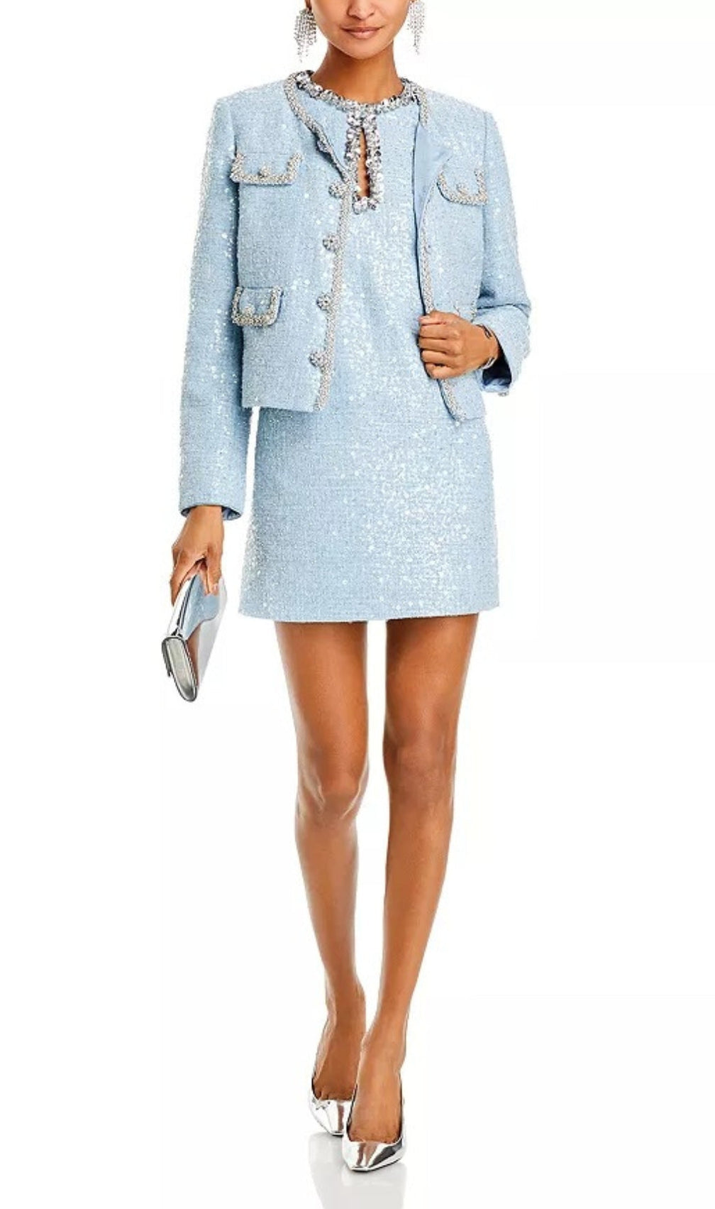 Adelle Embellished Bouclé Jacket