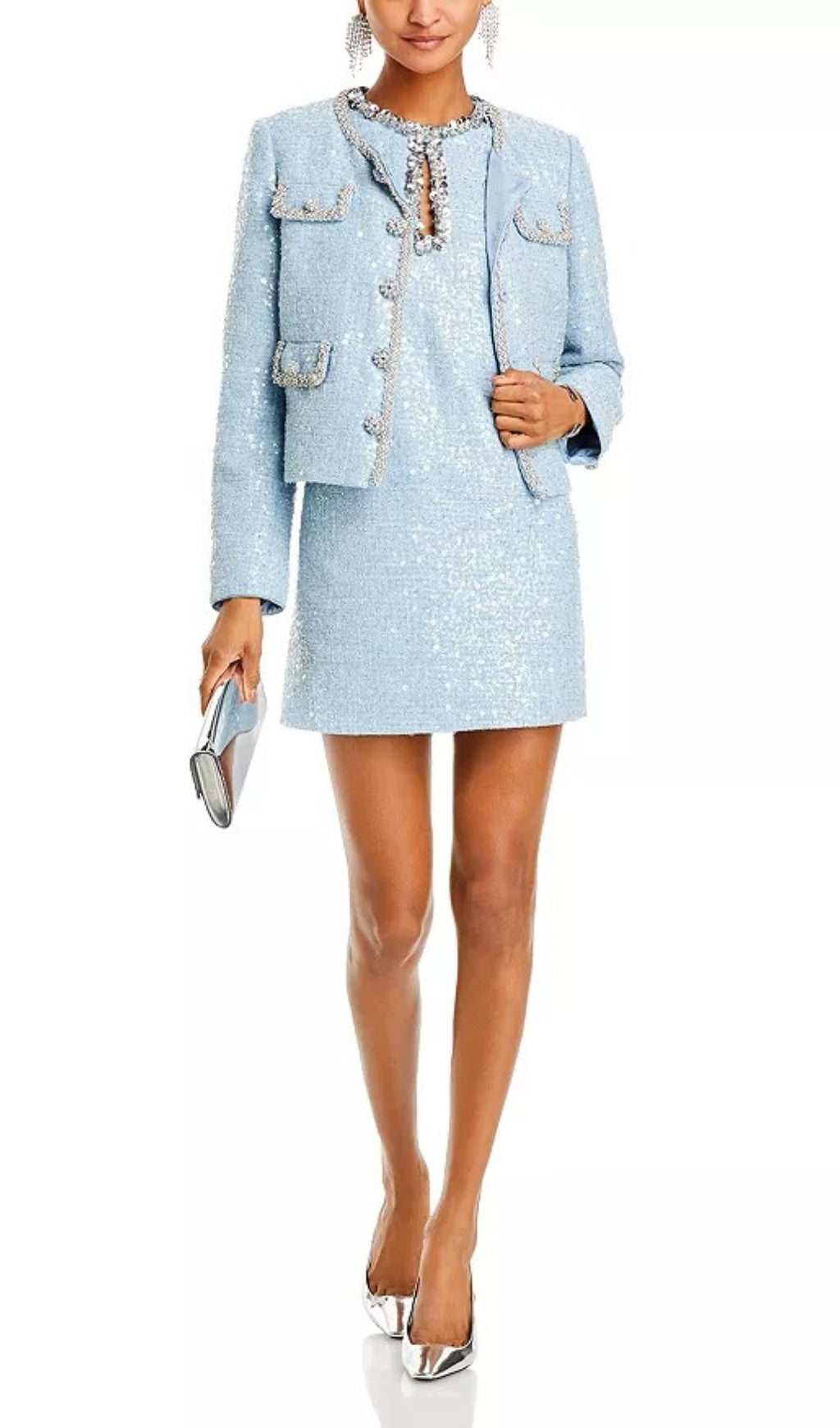 Adelle Embellished Bouclé Jacket