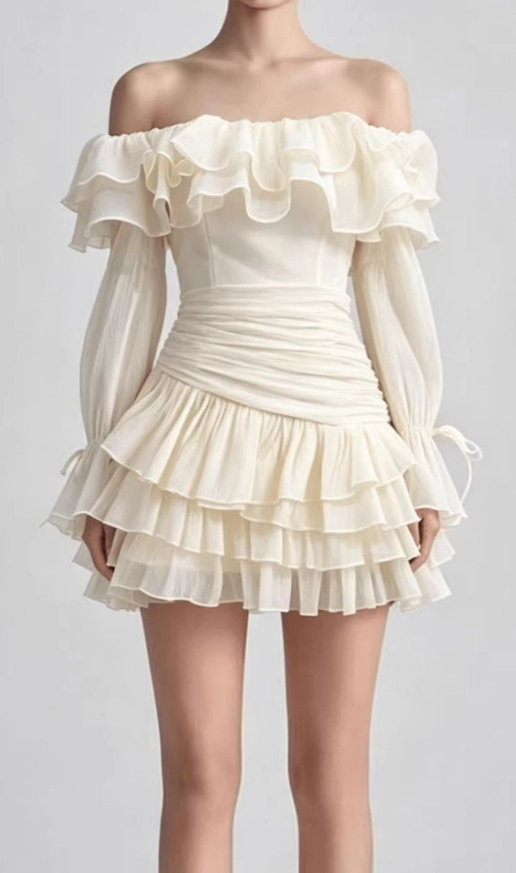 Kimya Off-Shoulder Ruffle Mini Dress