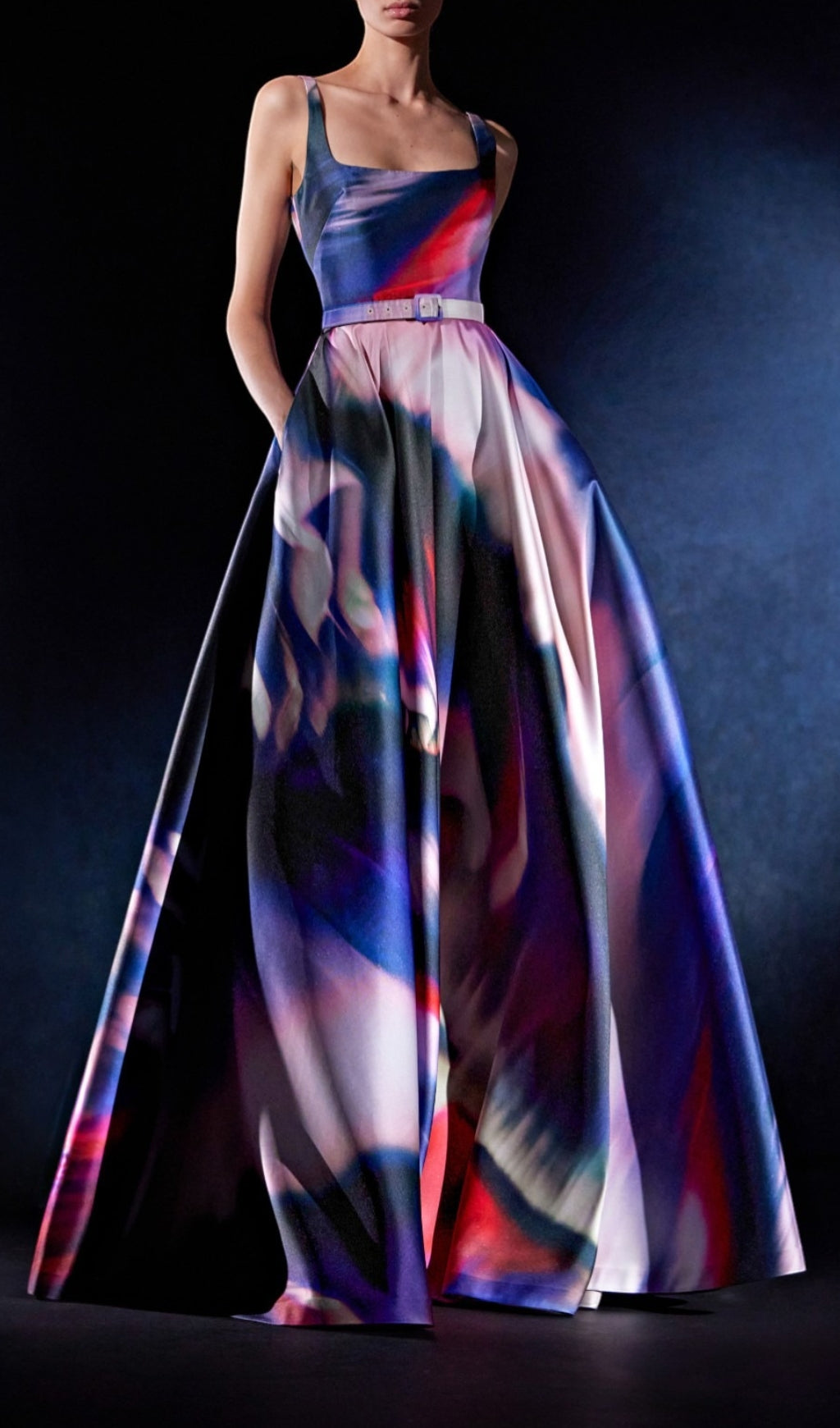 Denicia Printed Sleeveless Maxi Dress