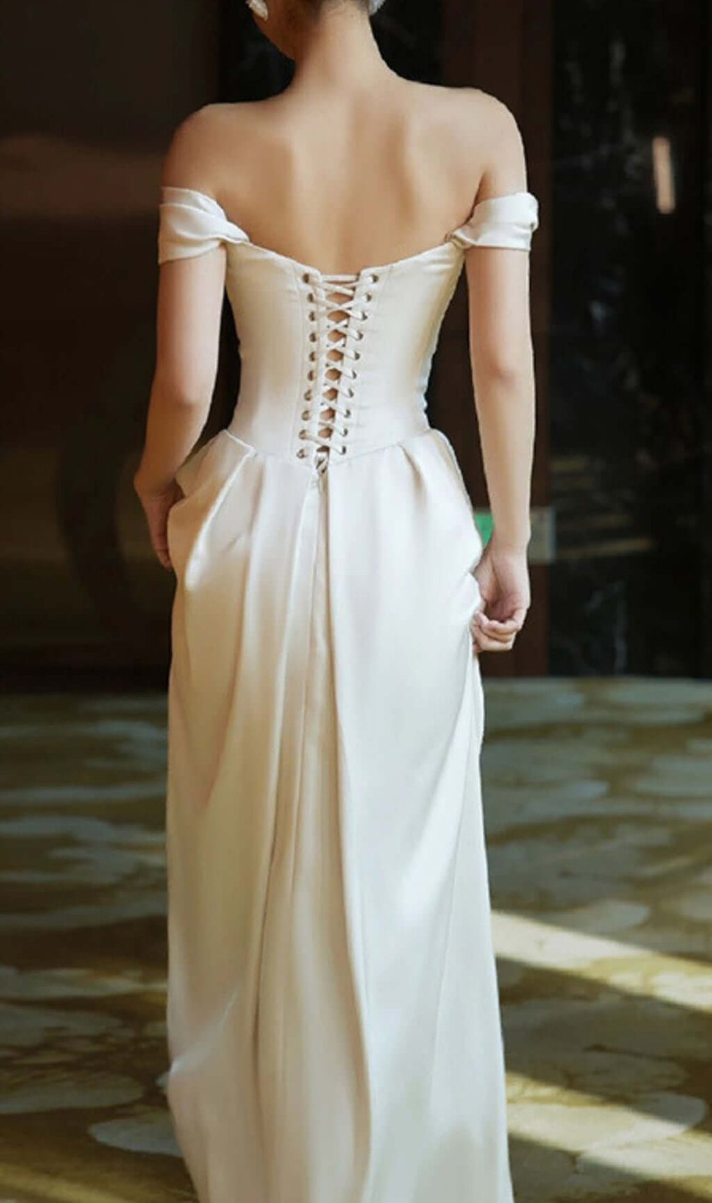 Avishag Satin Corset Wedding Dress