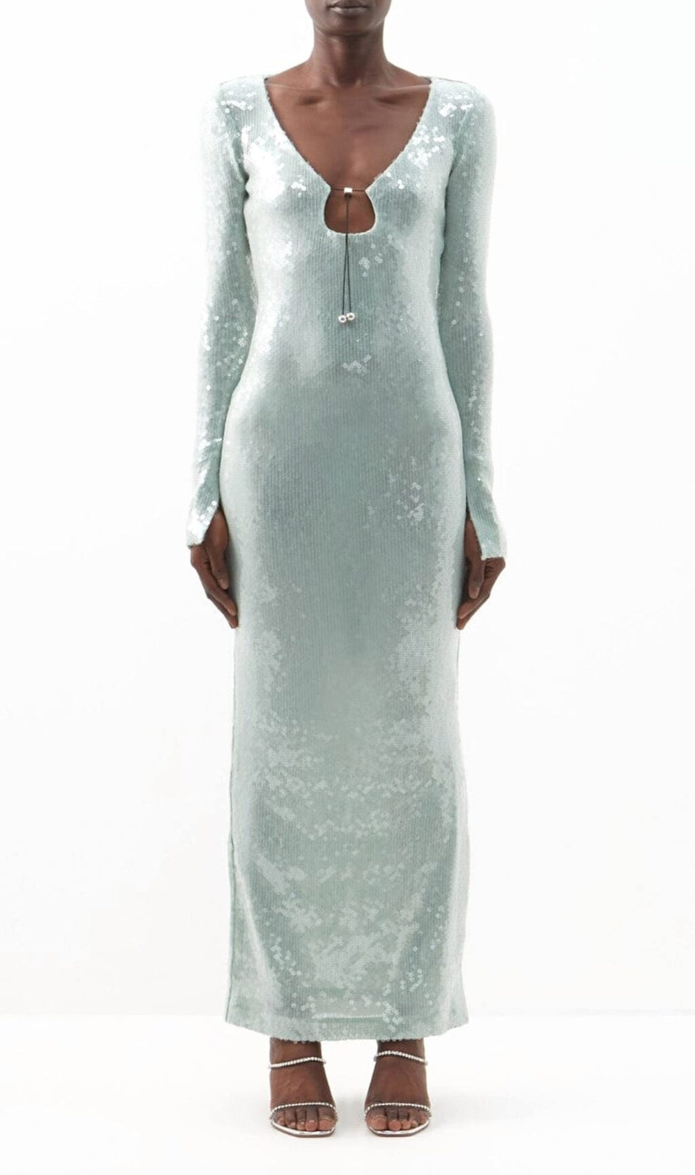 Ardelle Mint Sequin Maxi Dress