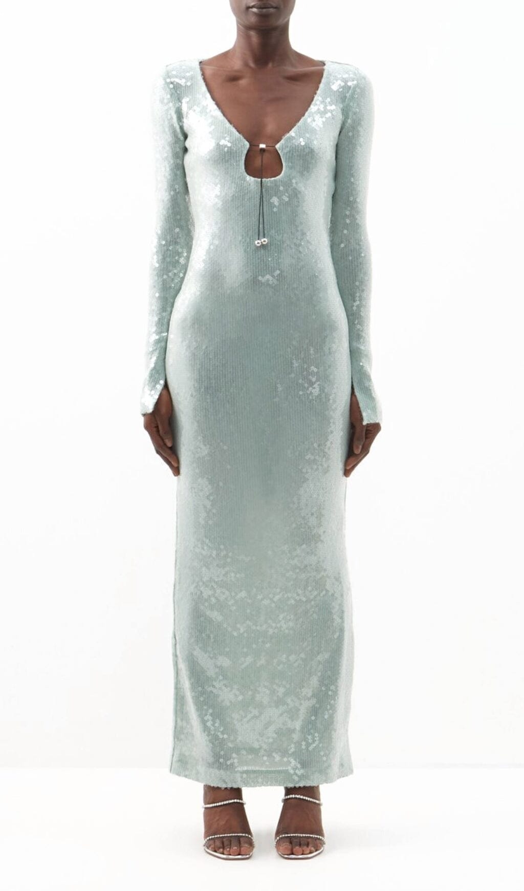 Ardelle Mint Sequin Maxi Dress