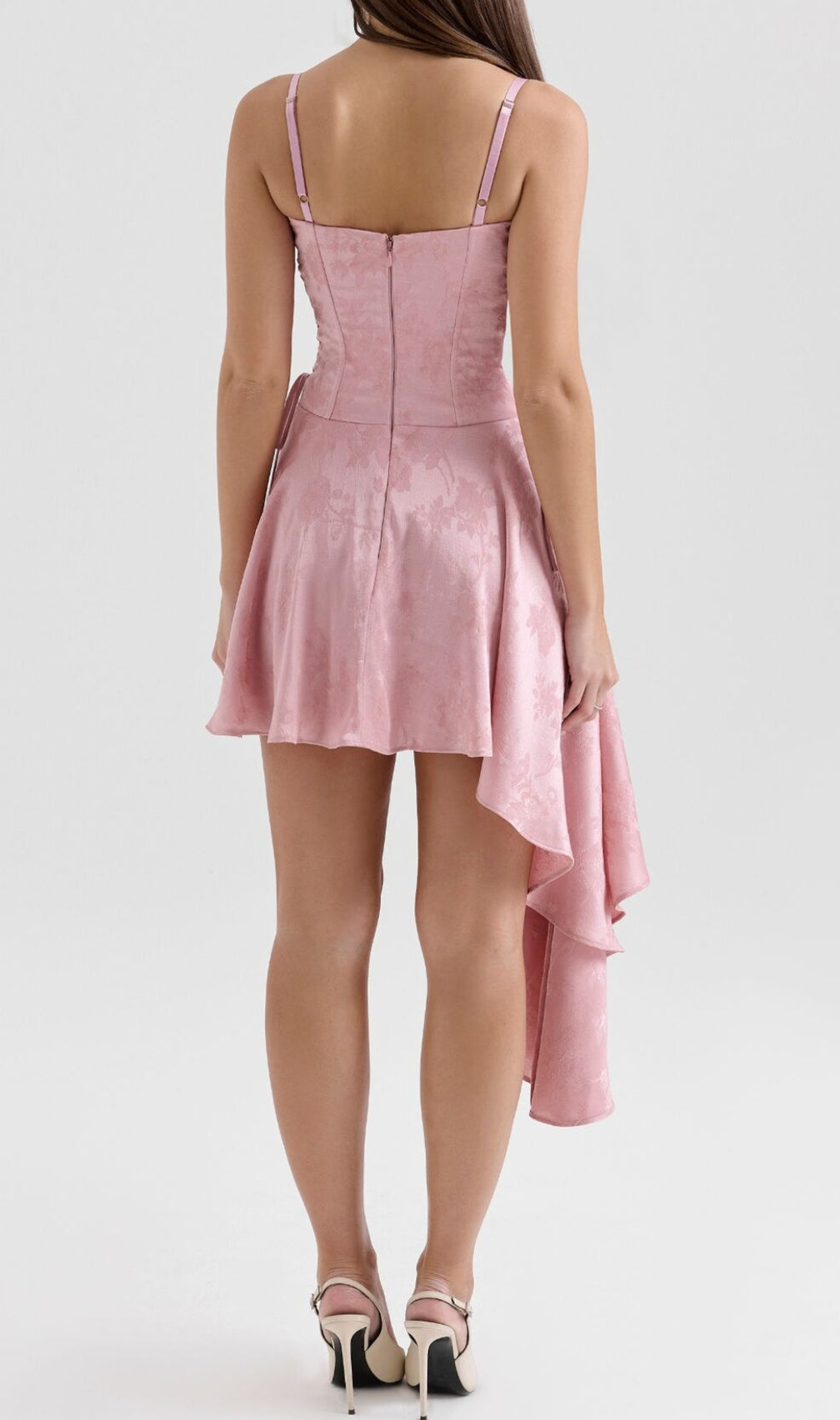 Enzo Pink Strappy Mini Dress