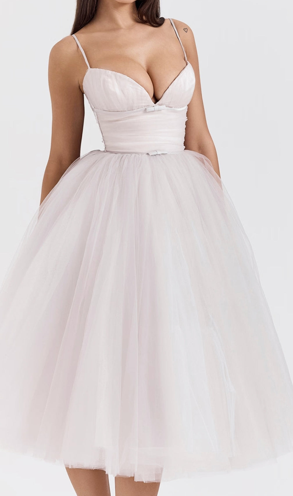 Diellza Mesh Midi Dress