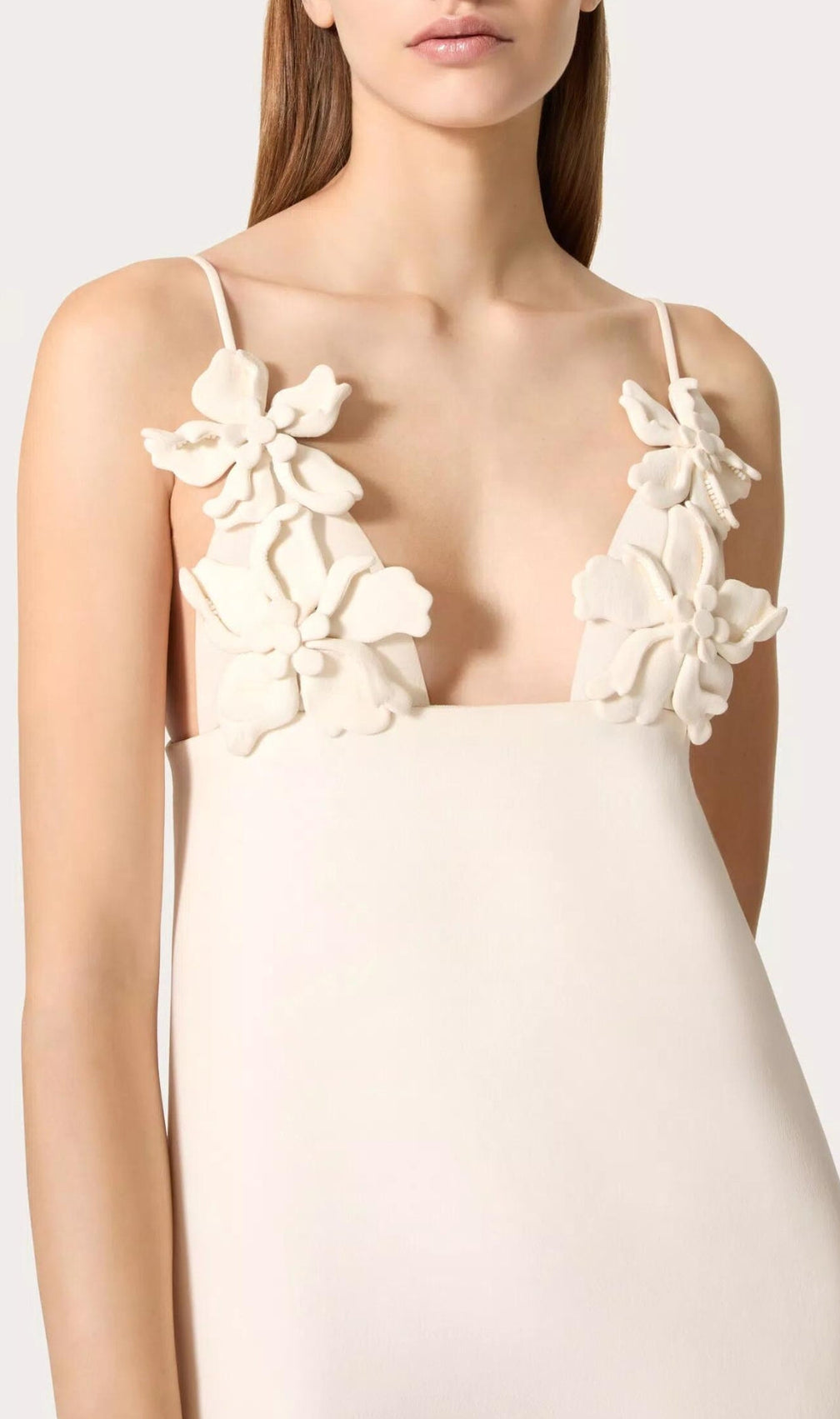 Asees Flower Straps Mini Dress