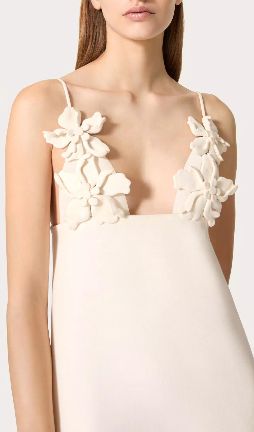 Asees Flower Straps Mini Dress