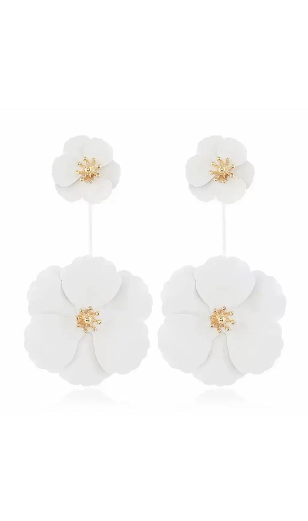 Bohemian Alloy Flower Long Earrings