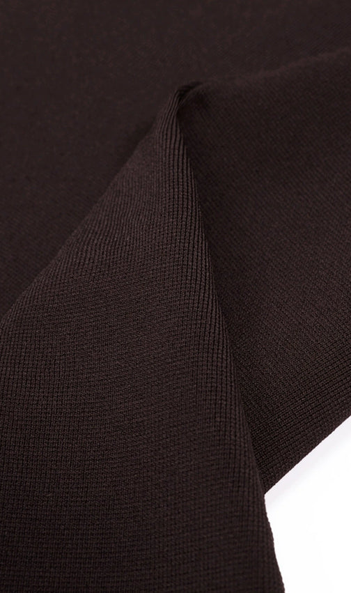 Chic Black Sleeveless Knit Midi Dress with Gilded Tassel Fringe