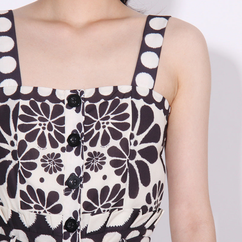 Asatira Black Printed Romper