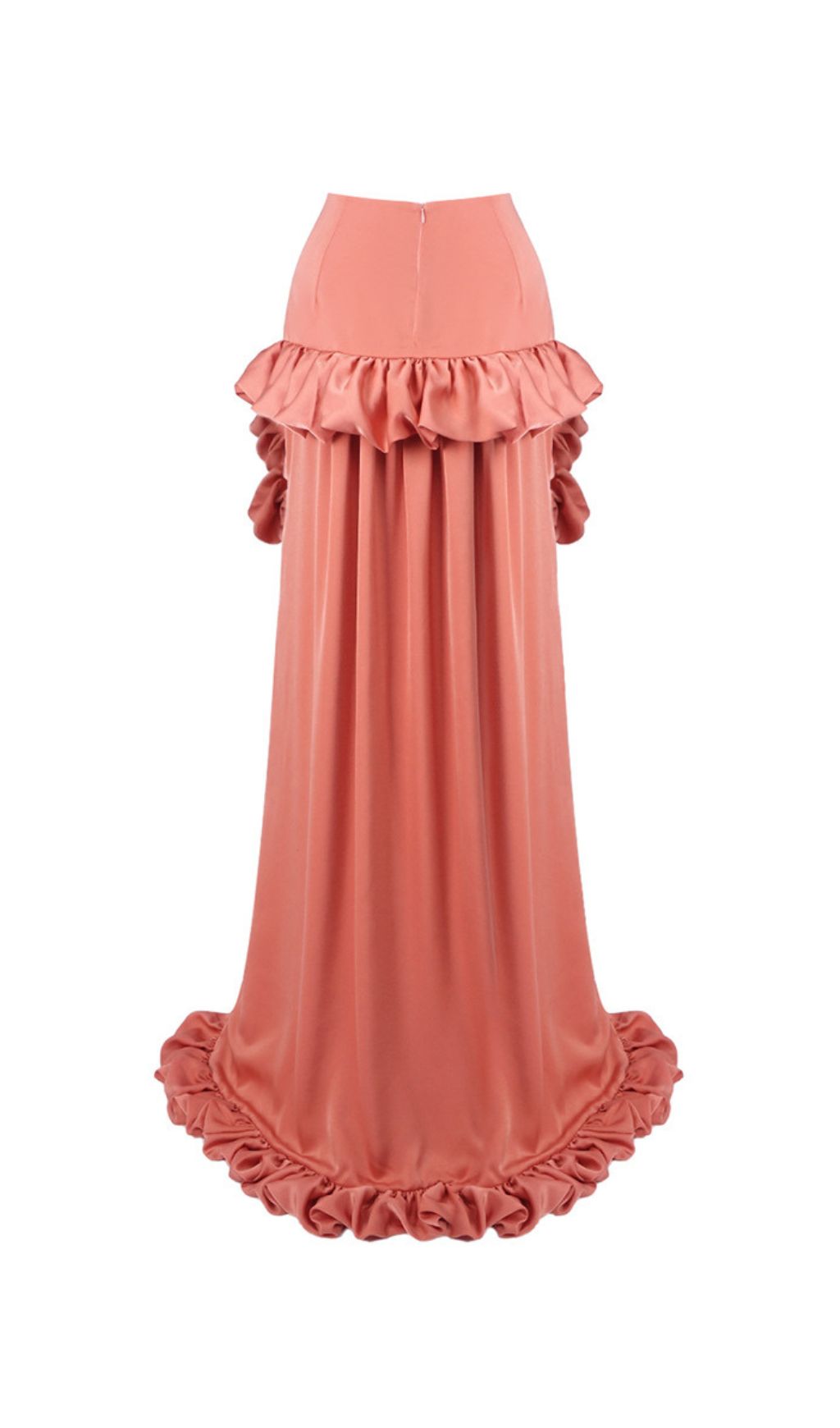 Jesper Dramatic Ruffle High-Low Maxi Skirt for Women