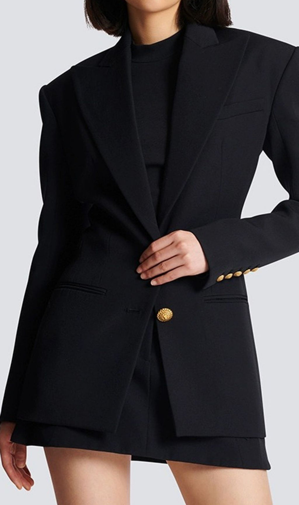 Katsuye White Structured Blazer - Women's Tailored Power Jacket