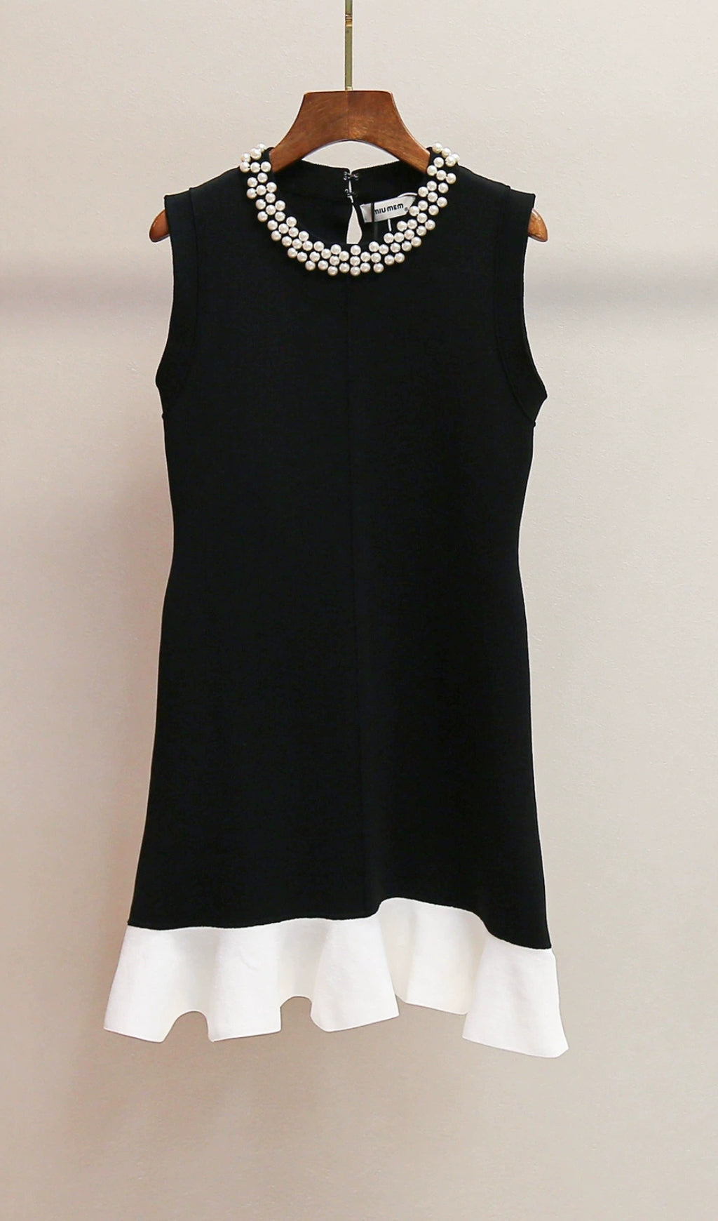 Ernie Black Bead Mini Dress