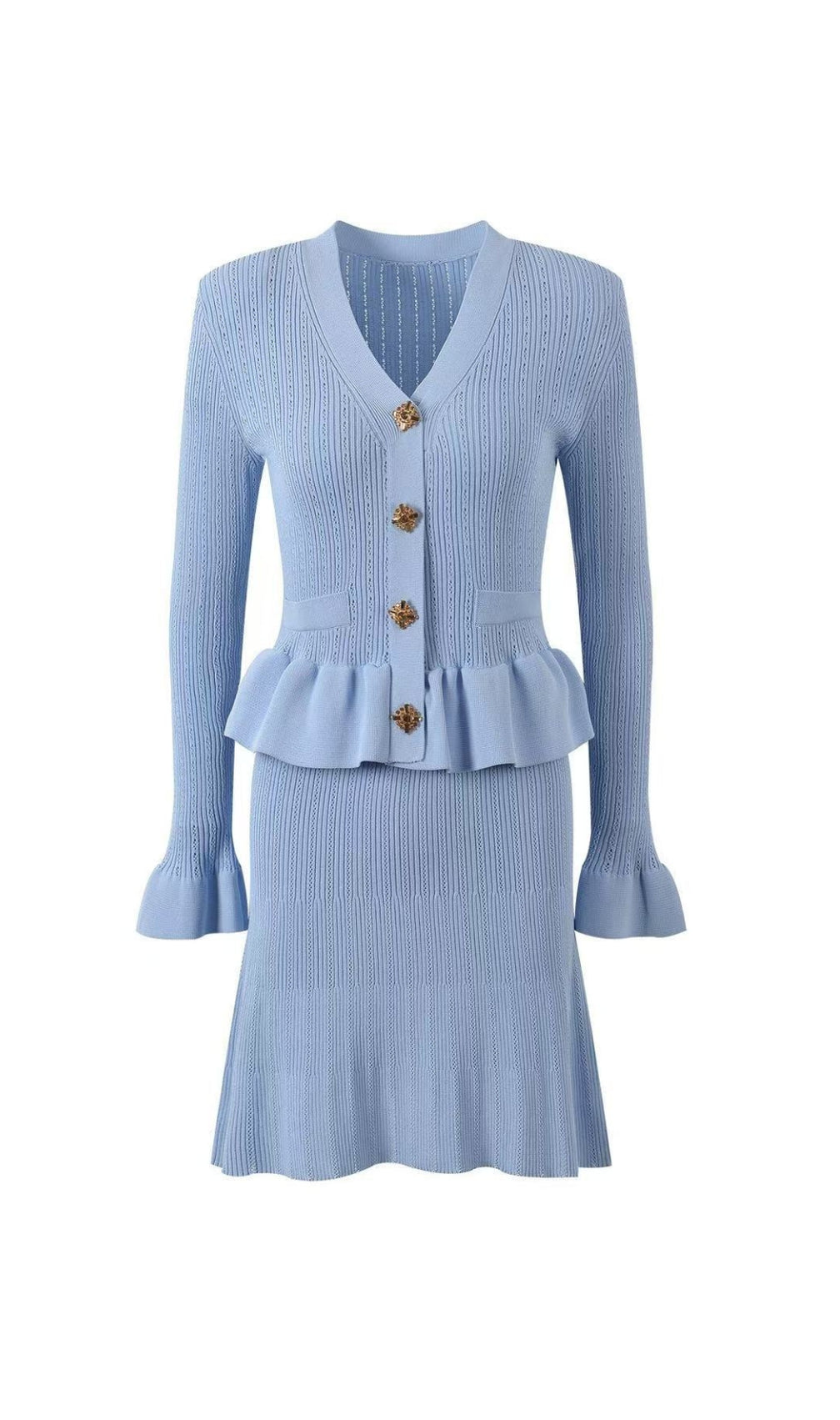 Cletus Knit Long Sleeve Mini Dress