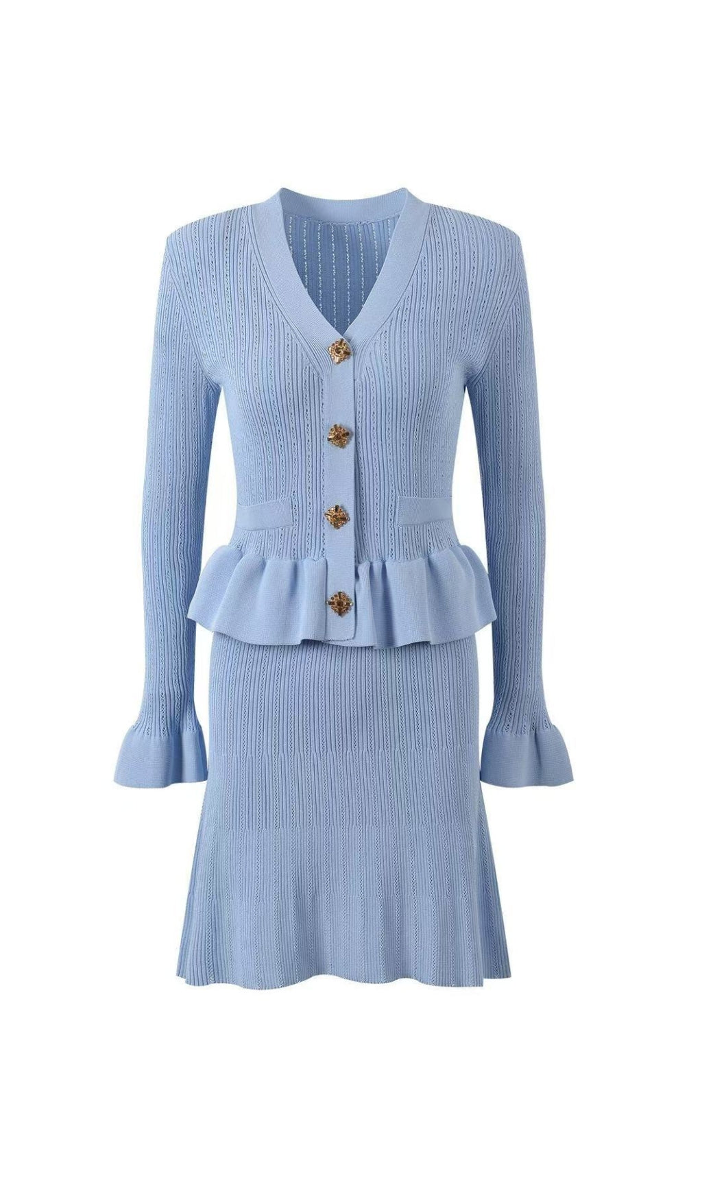 Cletus Knit Long Sleeve Mini Dress