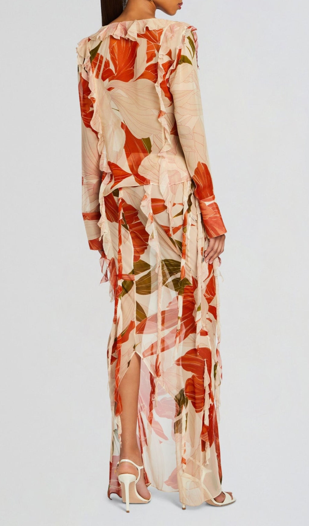 Beta Printed Ruffle Skirt Set