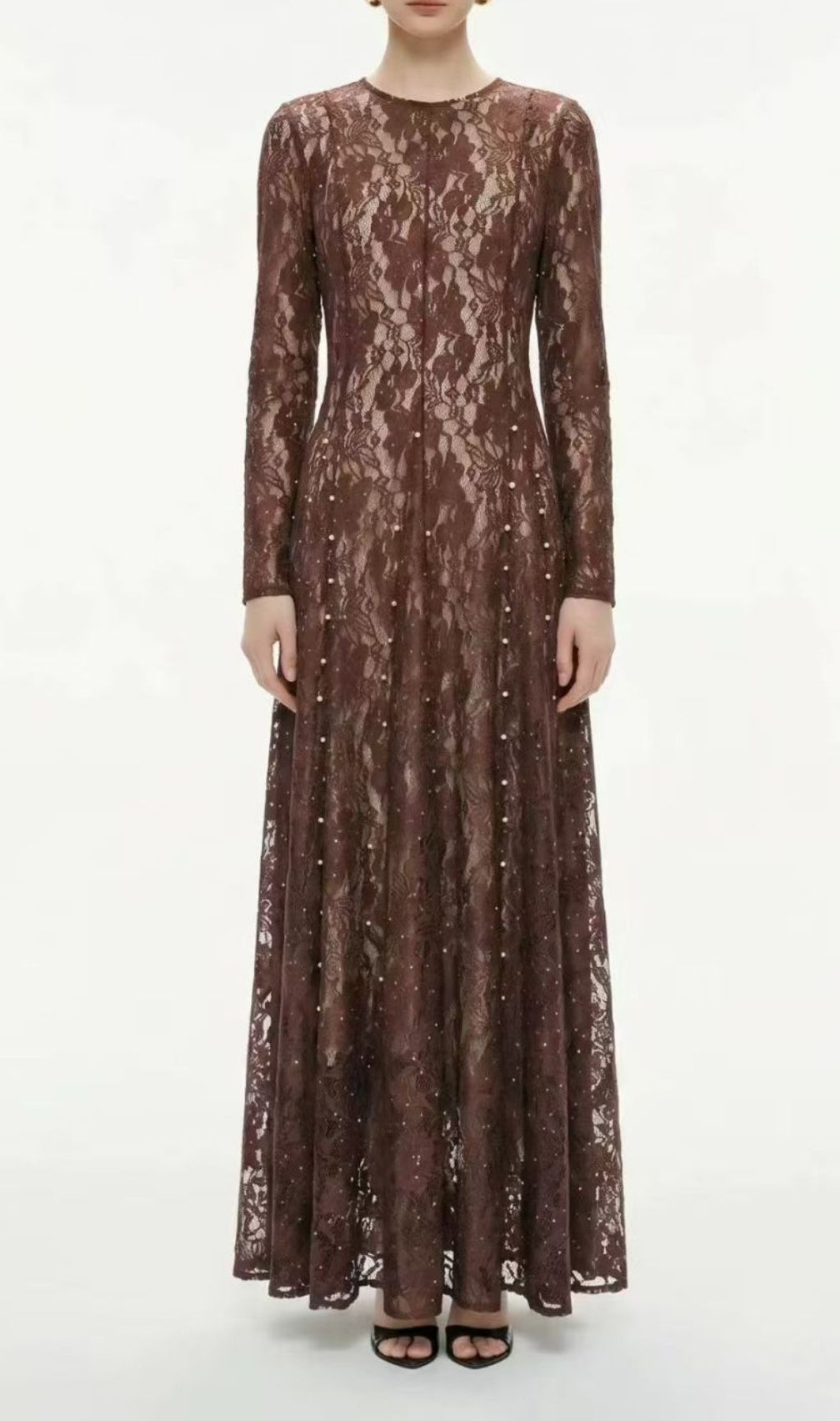 Kozakura Lace Long Sleeve Maxi Dress