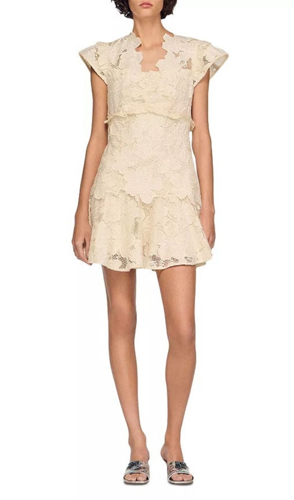 Lyrella Guipure Mini Dress