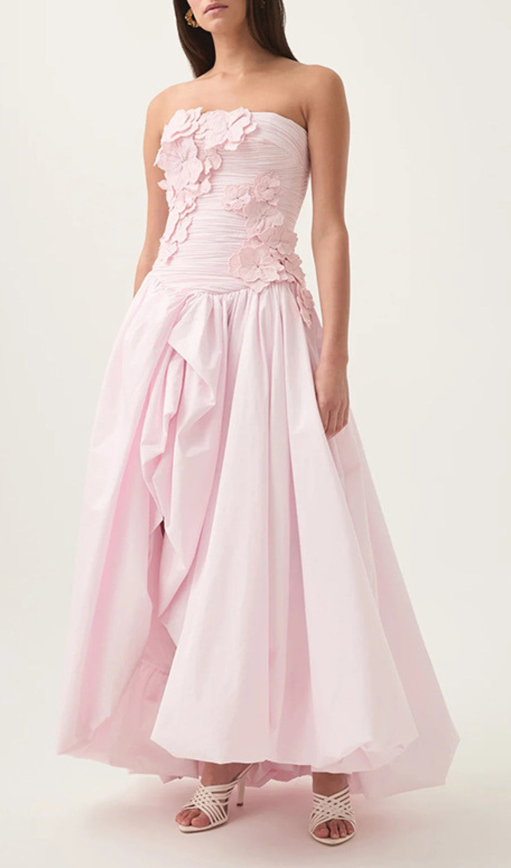 Emiko Strapless Flower Maxi Dress