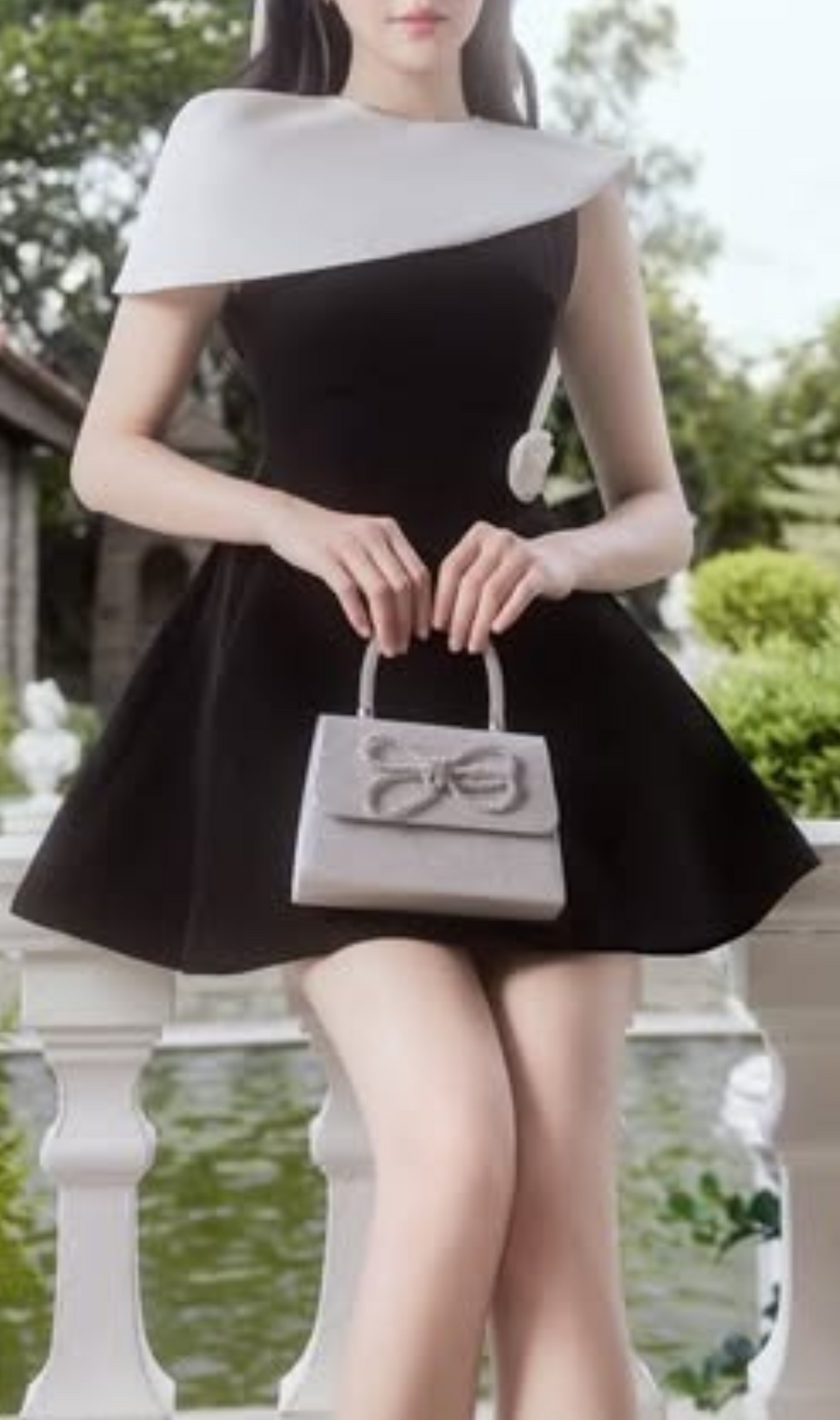 Gentry Patchwork Flower Mini Dress