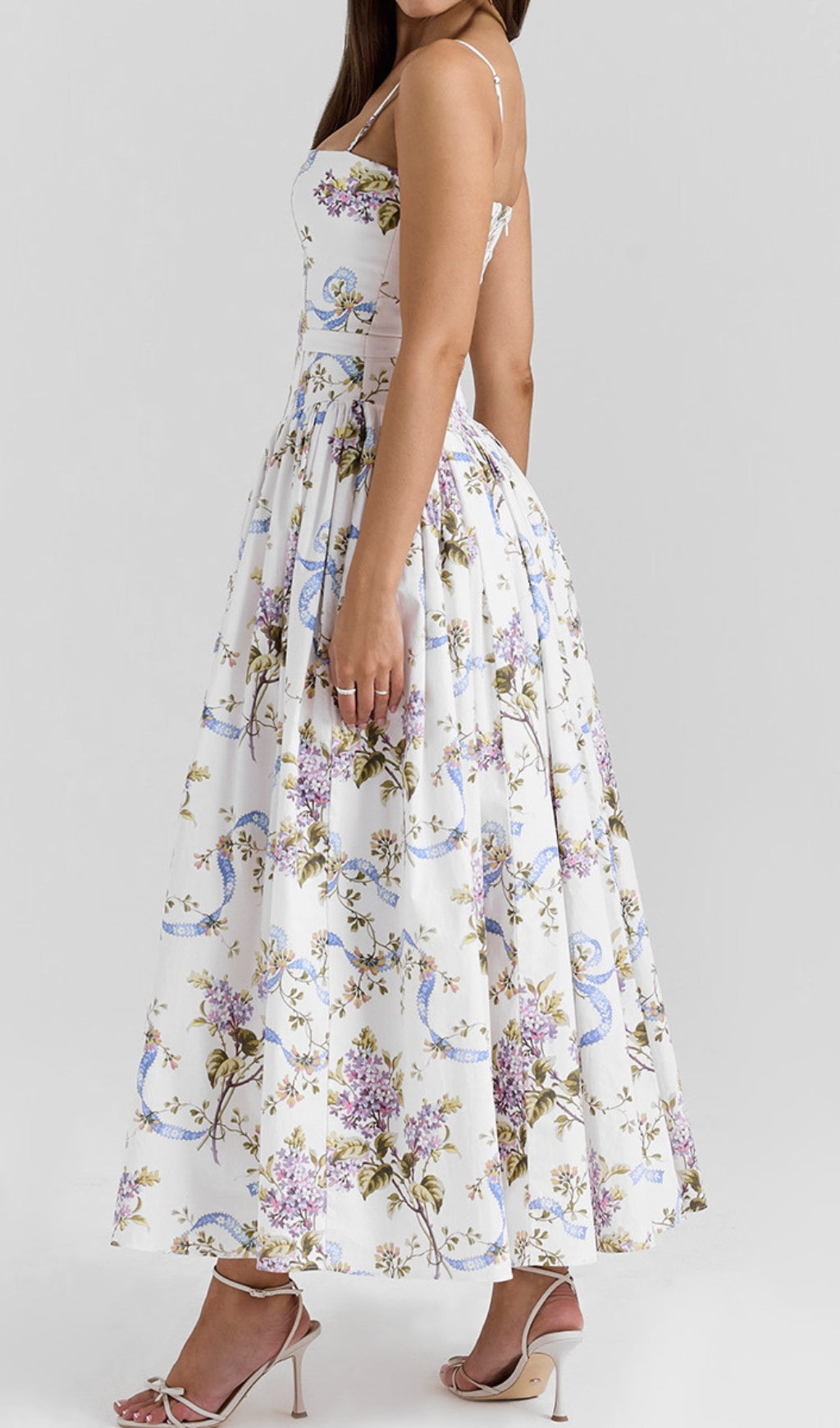 Ashira White Floral Maxi Dress