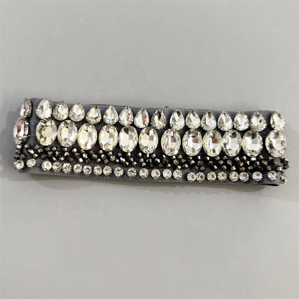 Grete Strapless Diamante Bandage Maxi Dress